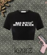 V1 Bad Bitch With a Blick Shirt – Black