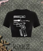 V1 Bad Bitch With a Blick Shirt – Black - Image 2