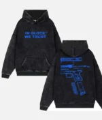 In Glock We Trust Hoodie Black/Blue