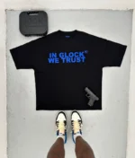 Oversized T-Shirt – Black/Blue