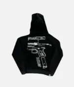 In Glock We Trust Neck Mask Hoodie Black/White
