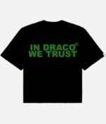 In Draco We Trust Oversized Tee Kash Green - front view