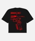 In Glock We Trust Oversized T-Shirt Black/Red - Image 2