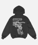 In Glock We Trust Heavyweight Layered Hoodie - back view