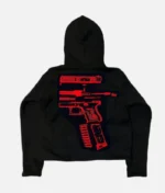 In Glock We Trust Hoodie – Black/Red