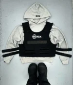 Tactical Vest Hoodie (Grey) - Image 3