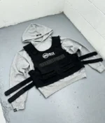 Tactical Vest Hoodie (Grey)