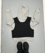 Tactical Vest Hoodie (Grey) - Image 2
