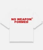 No Weapon Formed Oversized Tee – Red