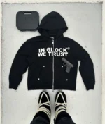 Zip Up Hoodie – Black